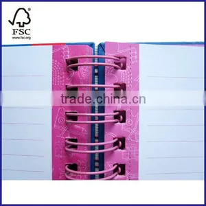 B5 Double Wire Hardcover Notebook College Ruled With Cutting Line thumbnail-5