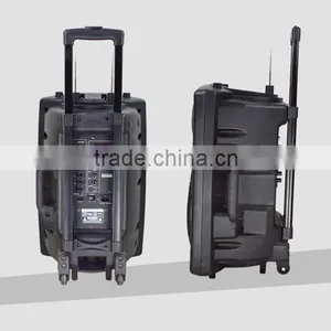 Hoxen 12inch Portable Trolley Plastic Speakers With Bluetooth L-4 thumbnail-3