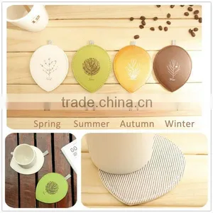 13001 Pure and Fresh Leather Coaster Set thumbnail-1