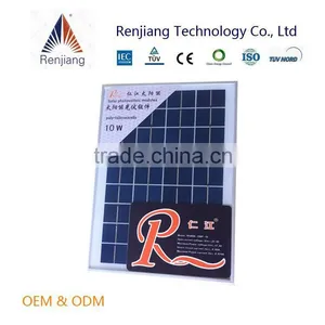 High Quality 10W Small Black Poly Solar Panel With Aluminum Frame thumbnail-1