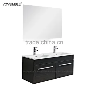 Whosale Factory Price China Cheap Modern Double Sink Bathroom Vanity thumbnail-2