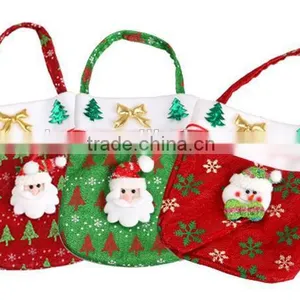 Xmas Festival Present Christmas Santa Claus Candy Gifts Bag Sack Stocking Filler thumbnail-5