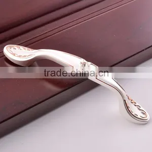 Gold Silver Coffee Base Pantry Mini Drawer Pulls Shiny Crystal Cupboard Handle thumbnail-1