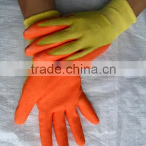 13 POLYESTER LATEX GLOVE LATEX COATED GLOVES,CRINKLE FINISH WORK GLOVES WORKING LABOR GLOVES SAFETY GLOVES thumbnail-1
