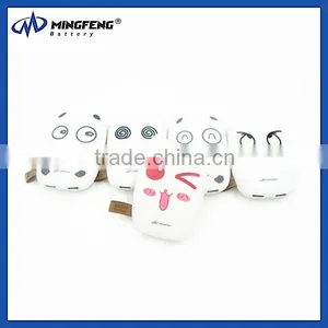 Dual Usb Promotional Gift Cell Phone Charger Universal Face Expression Power Bank thumbnail-6