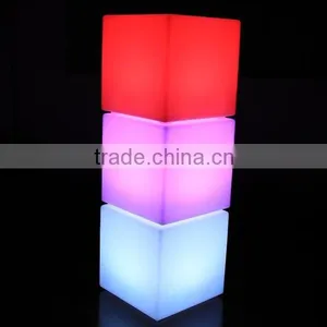 Modern LED Sitting Cube RGB LED Glow Furniture HC-L015 thumbnail-3