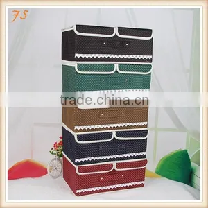 Two Lids Non-woven Storage Box With Division Inside thumbnail-1