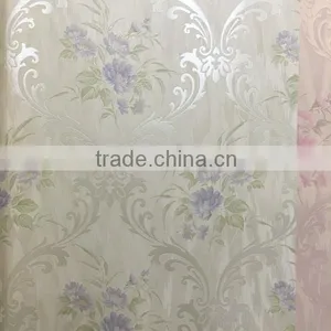 Paper Back Vinyl Wallpaper With Beautiful Pear Gloss Flowers thumbnail-5