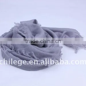 Thin Women Wool Solid Color Scarf Shawl/ Plain Wool Scarf Stoles and Shawls Fleece Set Lady Neck Scarves thumbnail-1