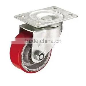 Medium Duty Iron PU Caster Wheel With Swivel thumbnail-4