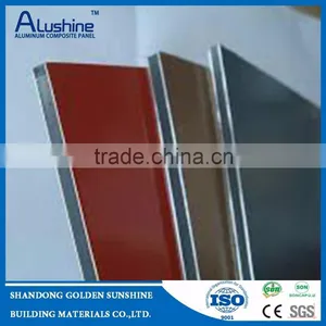 Alushine Wall Cladding Panel PVDF Aluminum Composite Panel 4mm Thickness thumbnail-1