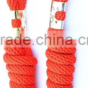 Stripe Nylon Horse Halter With Brass Hardware and Horse Lead Rope thumbnail-5