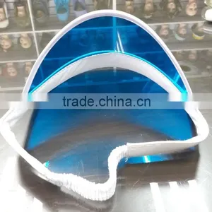 OEM Wholesale Outdoor Plastic PVC Transparent Sun Visor Cap thumbnail-2