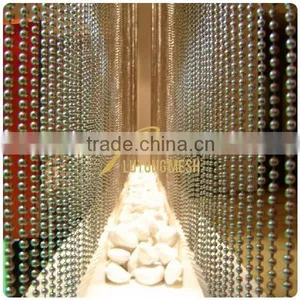 Silver Ball Chain Curtain for Interior Decoration thumbnail-2