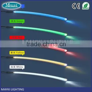 6mm Size Polymer Side Glow Optical Fiber Optic Lighting Cable thumbnail-3