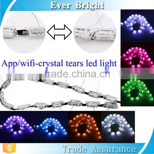 Newest Product for 2017 Auto Drl Lighting 2pcs White/amber Crystal Lighting Phone APP Control/led Wifi Light Bulb thumbnail-1