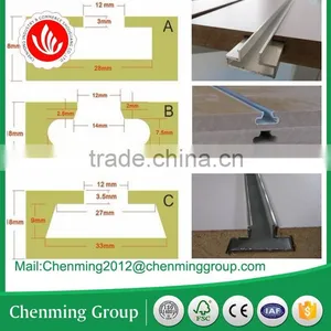 Slotted Melamine Mdf Shelf With Aluminum Bar thumbnail-1