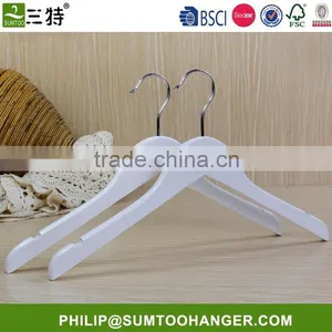 Factory Price Grade A Maple White Wooden Cheap Hangers thumbnail-1