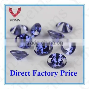 AAA Synthetic Cubic Zirconia Tanz CZ Oval Shape 6X4mm thumbnail-1