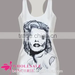 Marylon Manson Print Women Tank Top ,women Summer Vest,T Shirt thumbnail-4