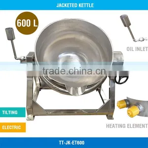 Oil Jacket Kettle - 600 L, Electric, Tiltable, Without Agitator, TT-JK-ET600 thumbnail-1