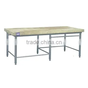 TT-BC305 Good Quality Moden Big Stainless Steel and Wooden Bench thumbnail-1