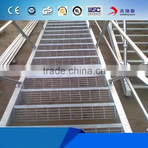 Factory Low Price I-Shape/plain Type / Serrated Galvanized Metal Grid Flooring Steel Bar Grating thumbnail-5