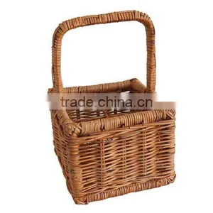 Promotional Handle Wicker Wine Basket thumbnail-1