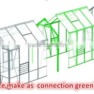 Vegetable Growing Aluminium Frame 6mm PC Sheet Garden Greenhouse thumbnail-6