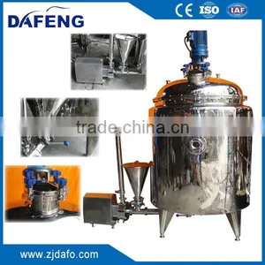 500L-10000L Liquid Soap Lotion Vaccum Emulsifying Tank,high Shear Homogenizing Tank thumbnail-1