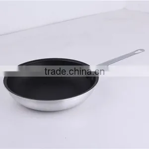 Hot Sale Cut Rim Aluminum Industrial Non-Stick Frying Pan Handle thumbnail-1