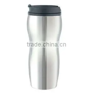 Colorful Comfortable Striped Auto Mug Plastic Eco-friendly Auto Travel Cup Mug With Good Friction thumbnail-1