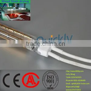 Tungsten Halogen Lamp With Golden Reflector,infrared Heating Element for Timber Processing thumbnail-1