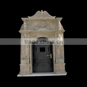 Hand Carved Stone Door Frame for Home Decoration thumbnail-1