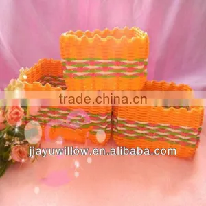 2014 Multifunctional PVC Small Plastic Storage Baskets With 100%handmade thumbnail-1