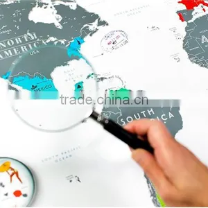 Scrape Map World Map Personalized Scrape off XL Size Unique and Large World Map Poster With a Layer AMA-16 thumbnail-3