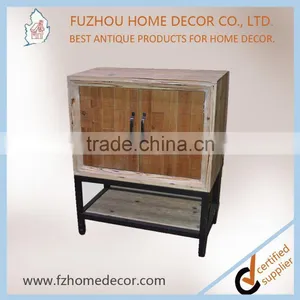 2017 Good Quality Antique Wooden Cabinet With Metal Leg for Living Room thumbnail-2