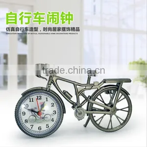 Classic European Style Creative Bicycle Shape Clock, Hot-sale Home Desk Decorative Bicycle Design Clock thumbnail-2