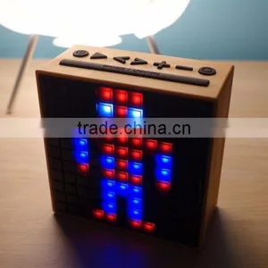 2017 MagicSmart Bluetooth Speaker LED Wireless Mobile Control Mini Portable Radio Clock FM Speaker thumbnail-5