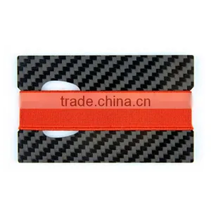 Real Carbon Fiber Minimalist Wallet Money Clip thumbnail-1