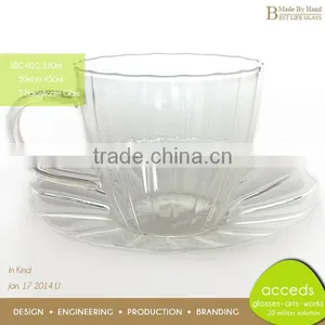 Professional Made by Hand Design Creative Ripple Glass Cup thumbnail-1