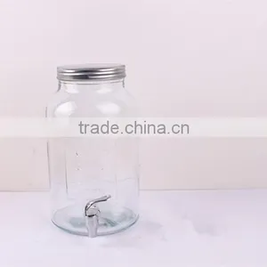 High Quality Clear Glass Beverage Dispenser With Tap thumbnail-6