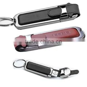 Hotsale New Design Luxury Usb Flash Drive, Embossed Logo Leather Usb 1GB to 64GB thumbnail-1