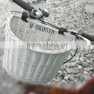 Half Round Wicker Bicycle Basket & Bicycle Accessory (Direct Supplier) thumbnail-1