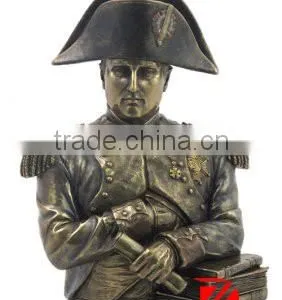 Bronze Napoleon Bonaparte Head Sculpture With Eagle Statue thumbnail-1