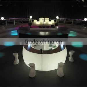 Commerical Widely Using Beautiful Lighting Plastic Bent LED Bar Counter With Soalr Powered System thumbnail-2