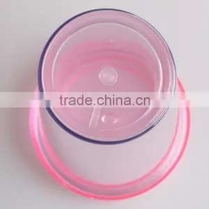 Single Wall Clear Transparent 16oz Plastic Tumbler With Straw And Lids thumbnail-2