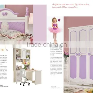 MJ666B Boys& Girls Pink Blue Bunk Bed Bedroom Set Wooden Children Bunk Bed Set Kid's Funny Furniture Set thumbnail-5