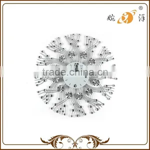 Custom Good Quality Beautiful Silver Cheap Wall Clocks thumbnail-1