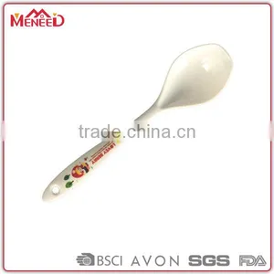 100% Melamine Chef Used Long Handle White Color Tasting Spoon thumbnail-3